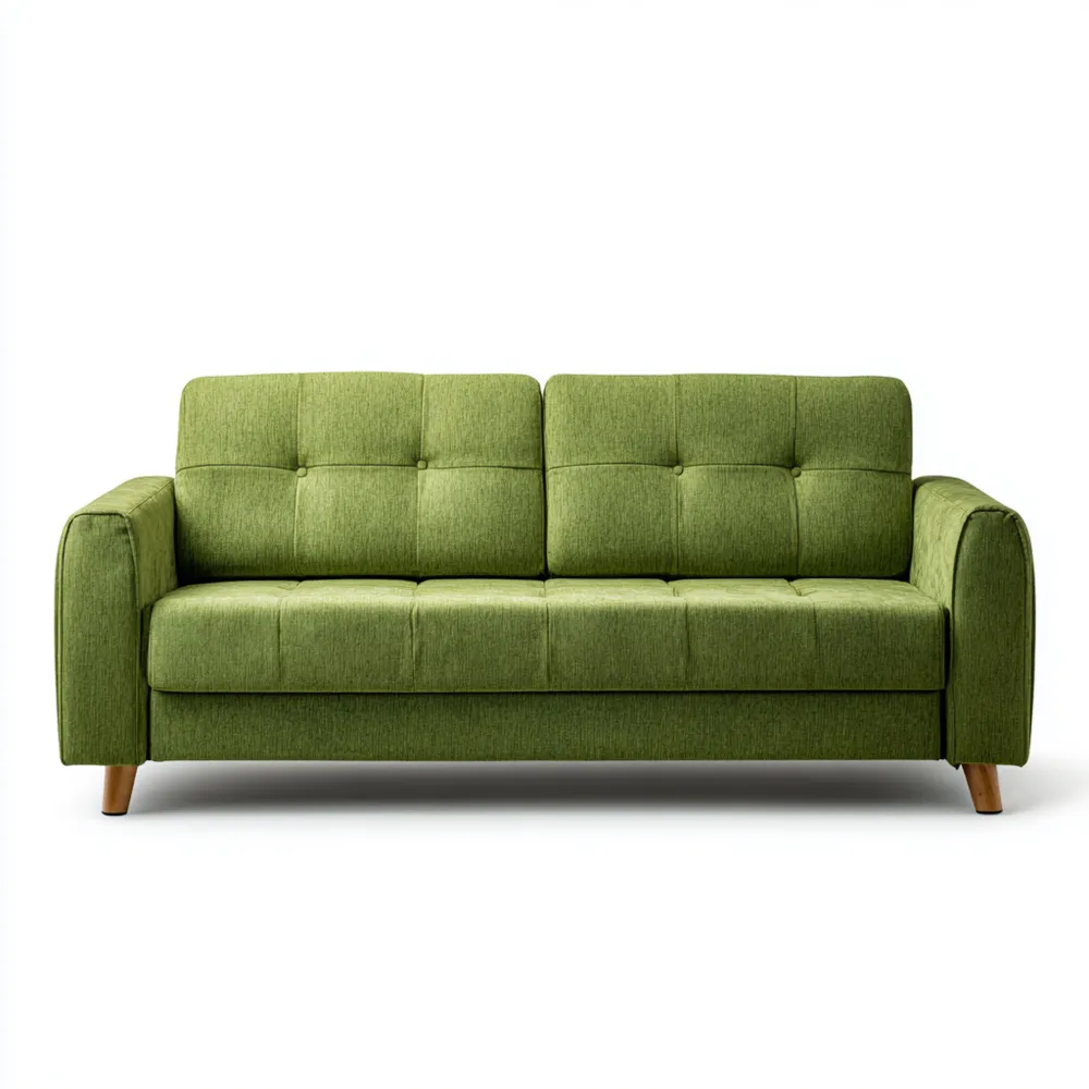 2-Sitzer-Sofa Stoff 190x85x85 cm – Grün – Modernes Design