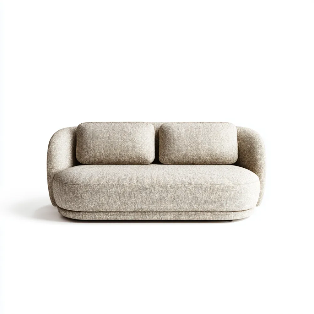 2-Sitzer-Sofa 160x85x75 cm Stoff Beige – Modernes Design