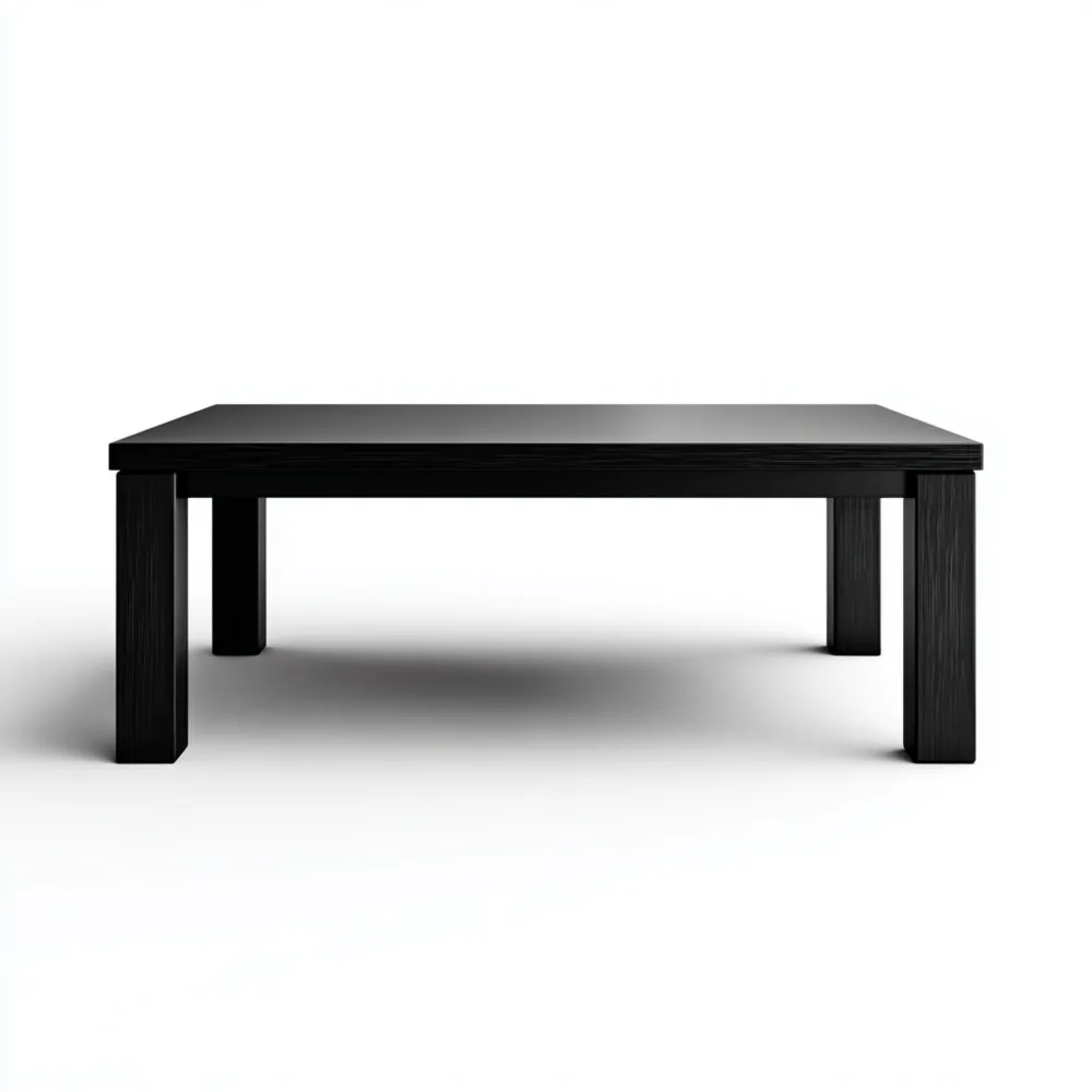 Moderner Couchtisch Holz 120x60x45 cm - Schwarz