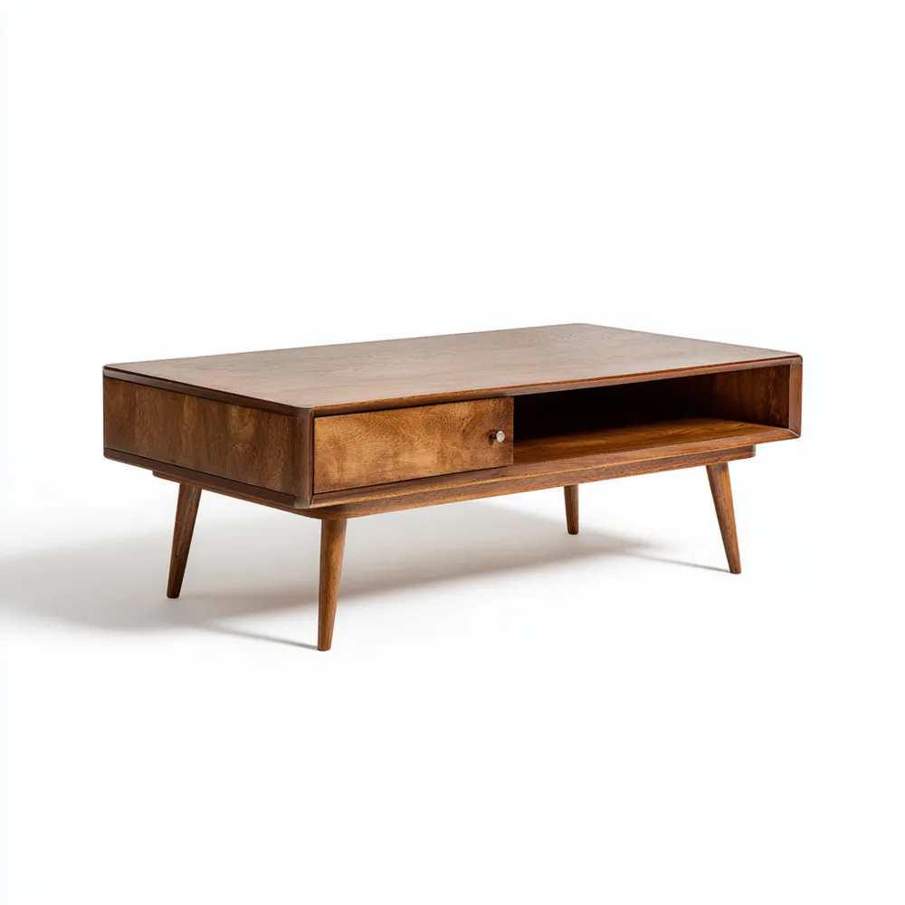 Couchtisch aus Holz 120x60x45 cm - Braun - Skandinavisches Design