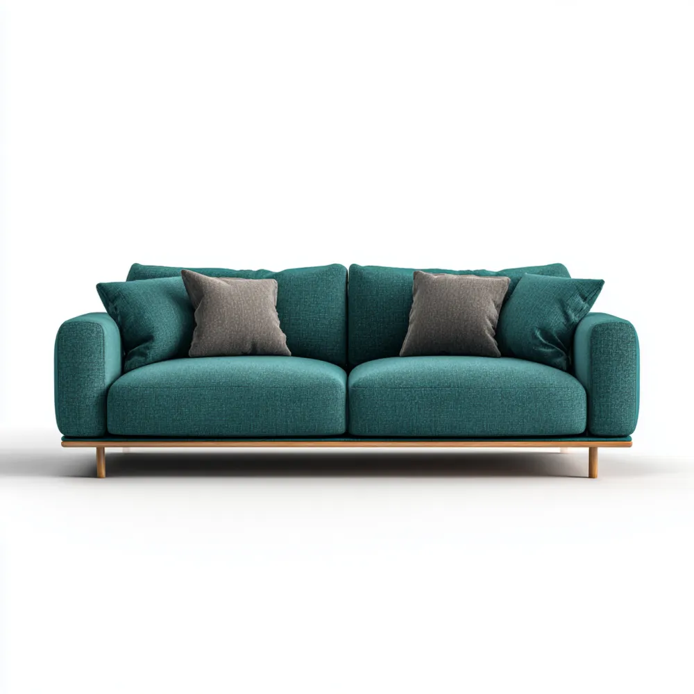 2-Sitzer-Sofa Stoffpolsterung 200x95x85 cm – Türkis – Modernes Design