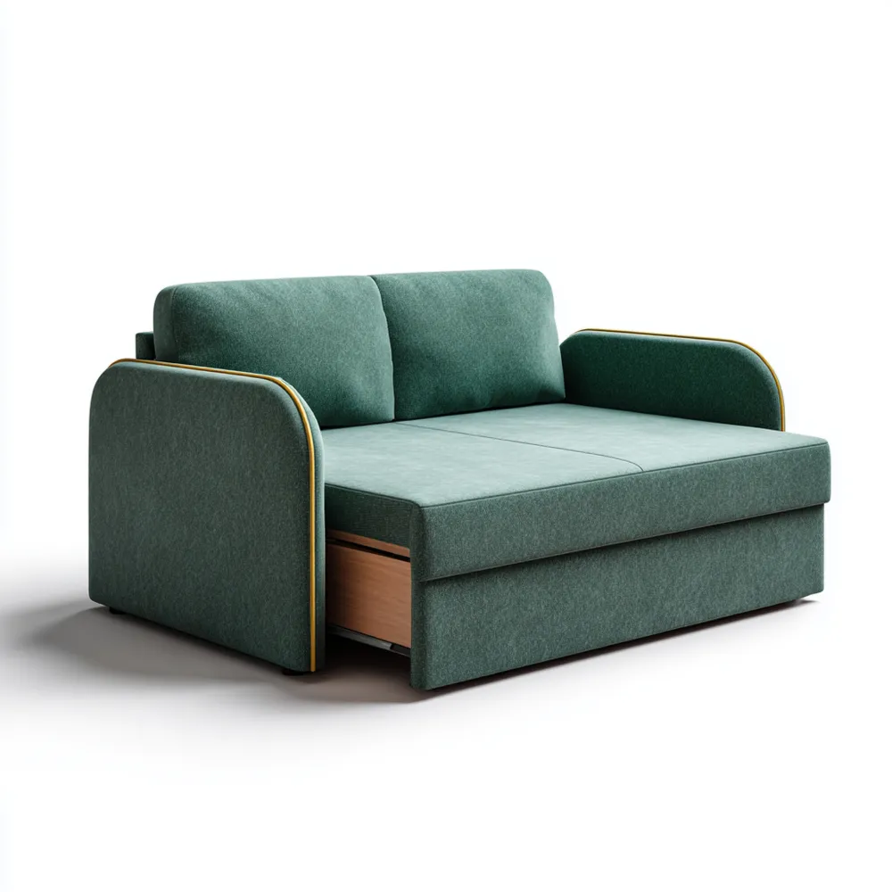 2-Sitzer-Sofa Stoff 140x85x75 cm – Grün – Modernes Design