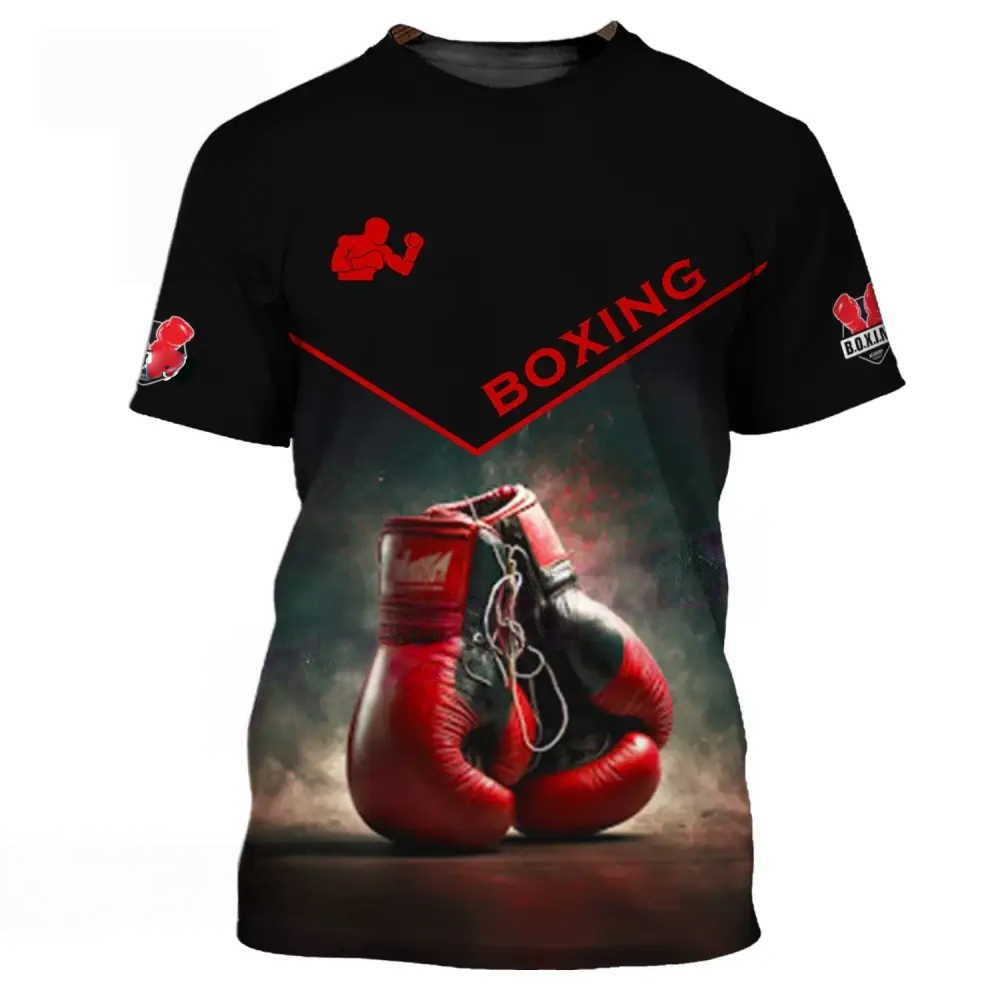 Red Boxing Gloves 3D Printed T-shirt
