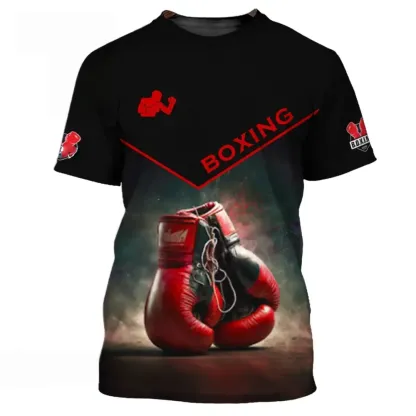 Red Boxing Gloves 3D Printed T-shirt