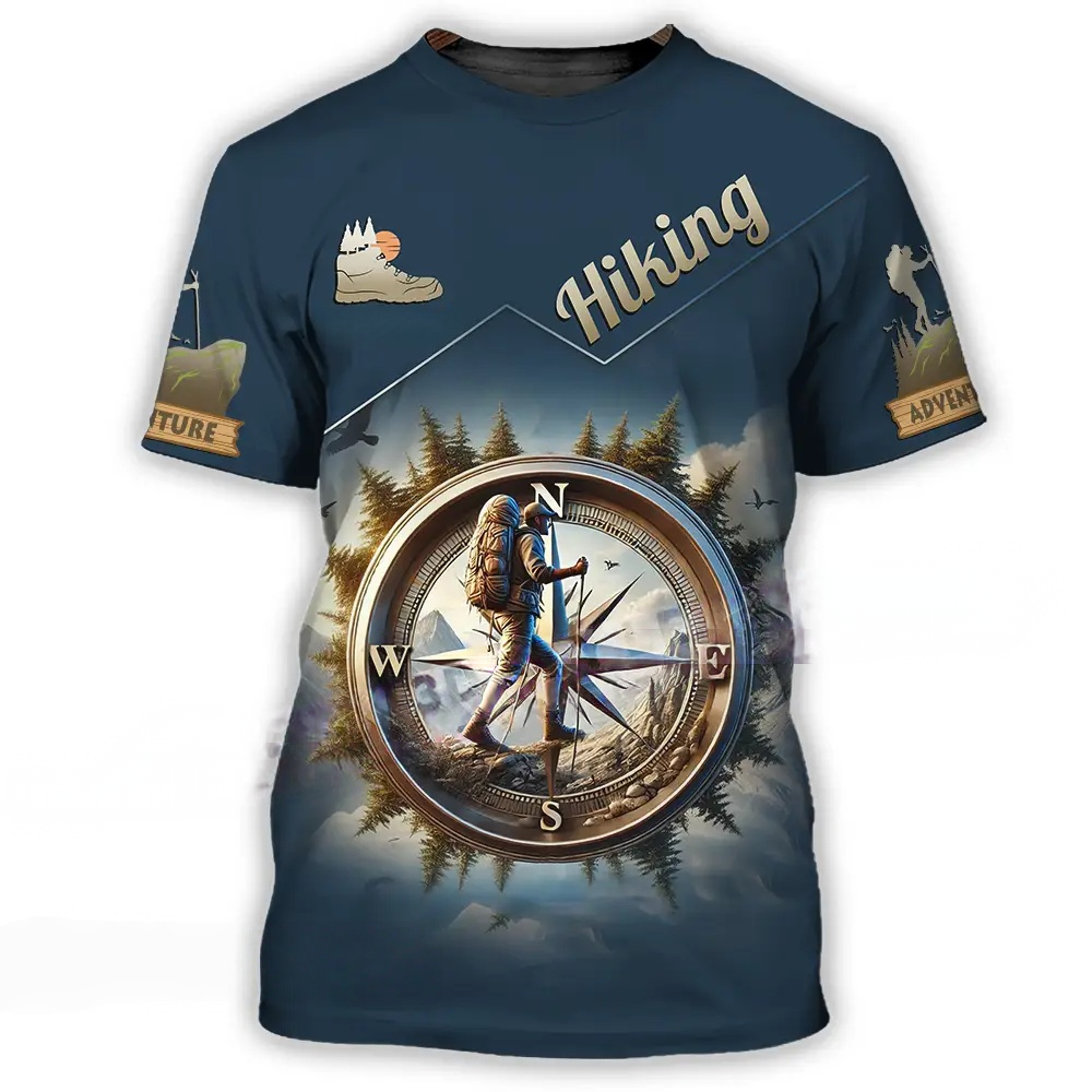 Hiking 3D Printed T-shirt