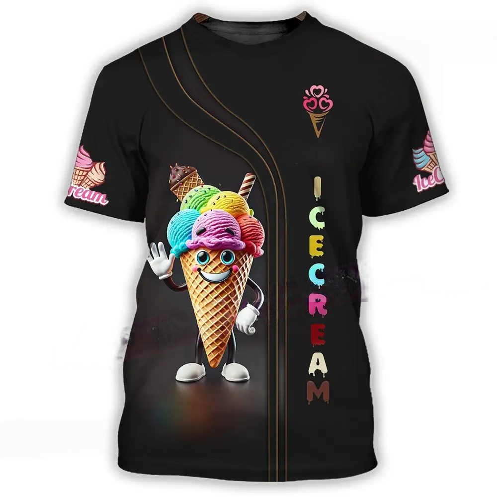 Ice Cream 3D Printed T-shirt