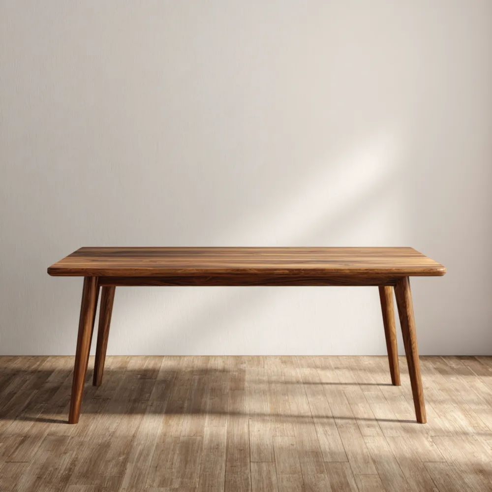 Esstisch Massivholz 180x90x75 cm – Walnuss – Skandinavisches Design