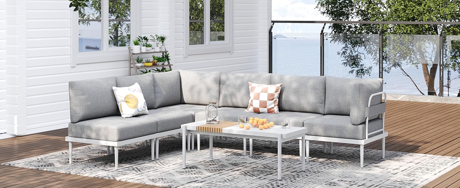 Outdoor Metal Patio Furniture Outdoor Sectional Sofa odern Outdoor Conversation Sets