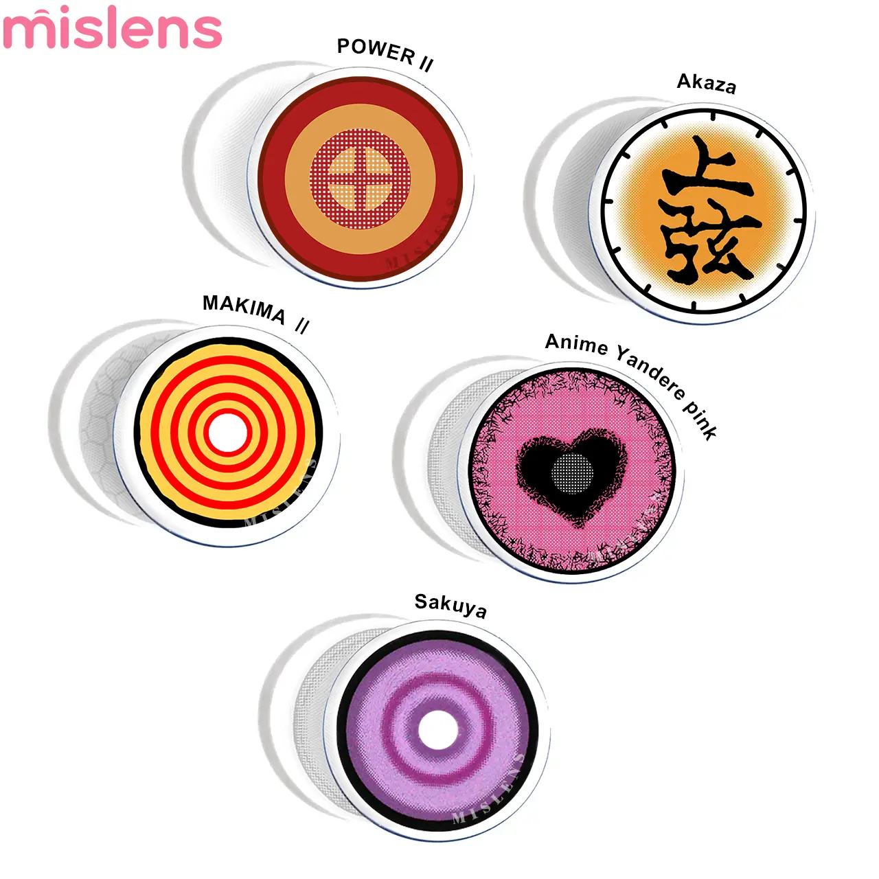 Patterned Anime Contact Lenses for Cosplay Characters