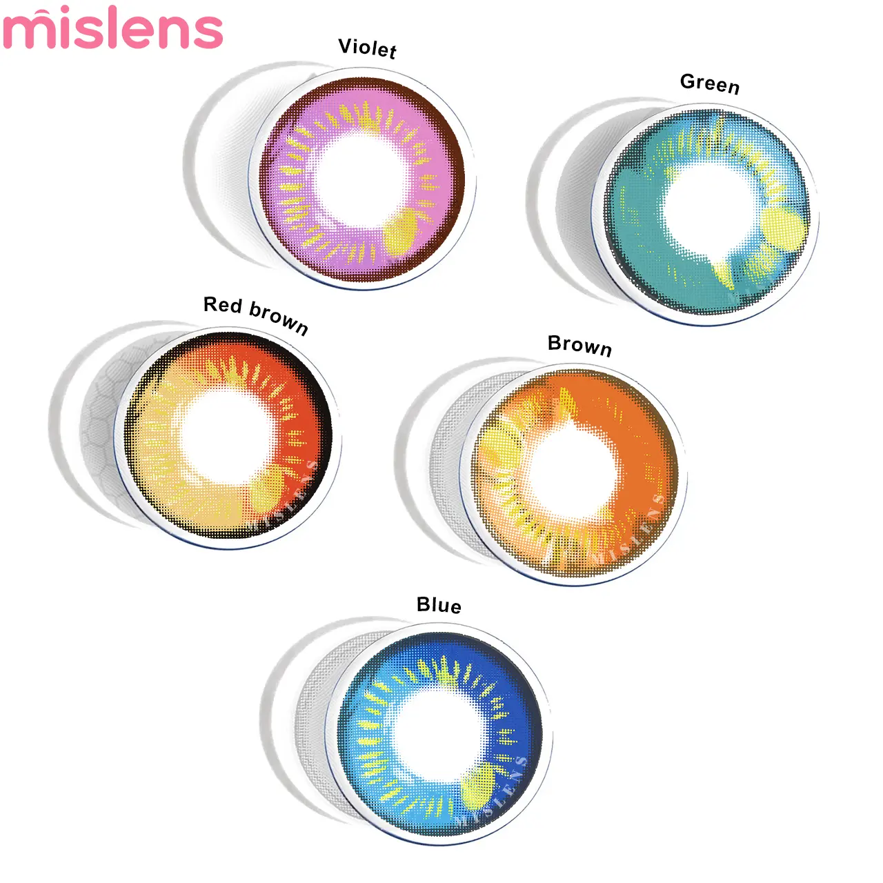 Circle Pattern Contact Lenses for Anime Cosplay