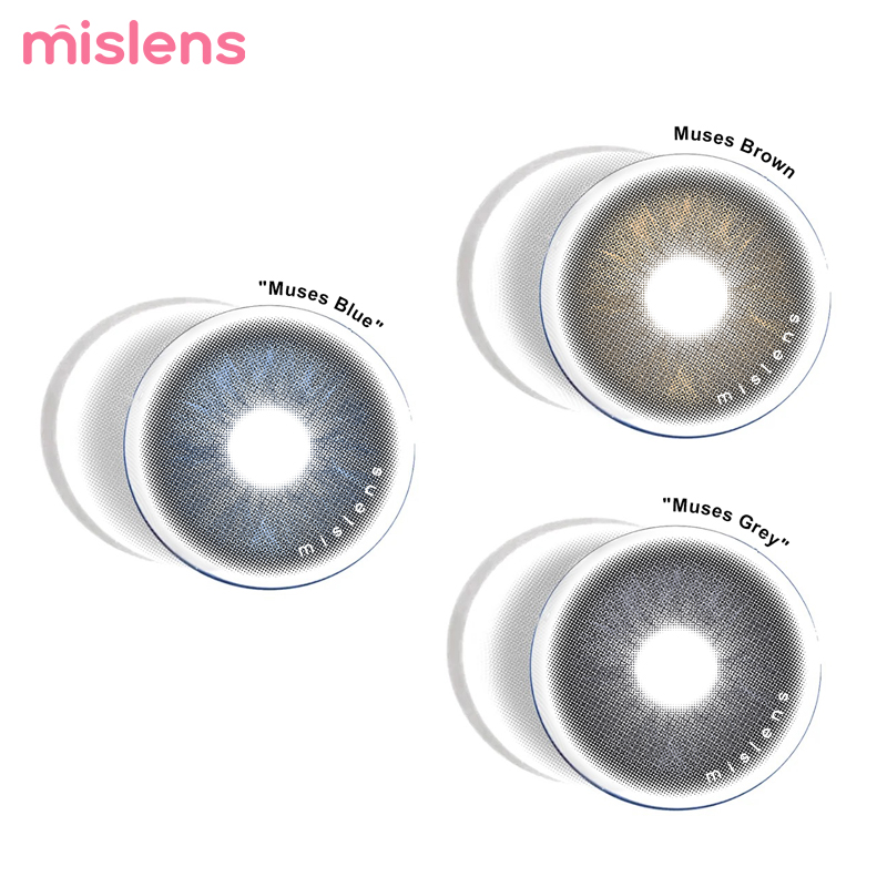 Muses Yearly Colored Contact Lenses for Dark Eyes