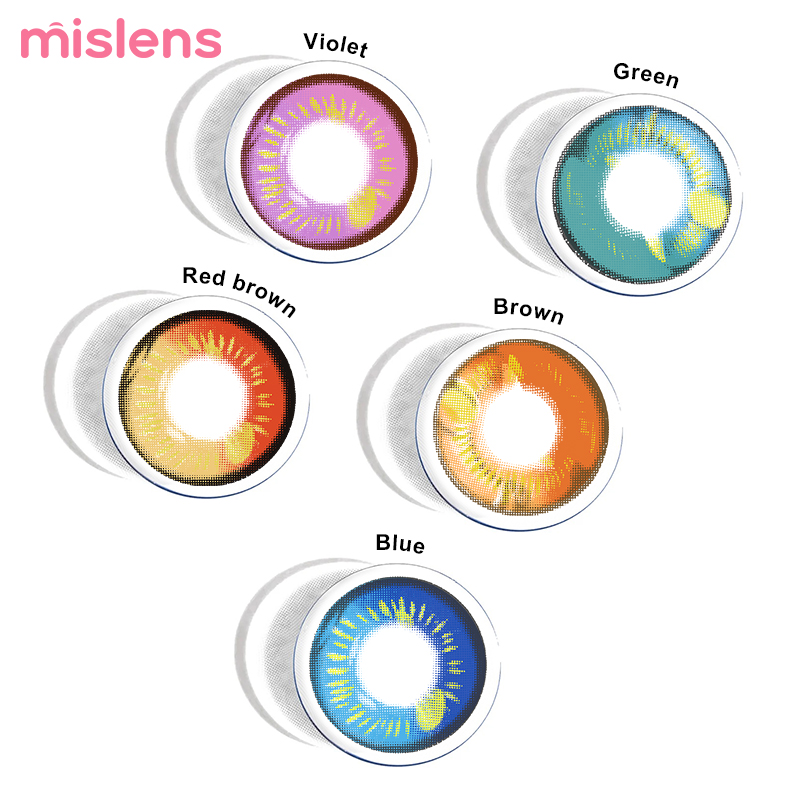 Circle Pattern Cosmetic Color Contact Lenses Non Prescription for Anime Cosplay