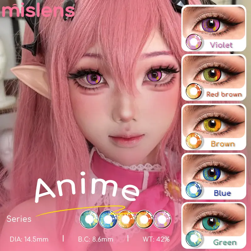 Circle Pattern Contact Lenses for Anime Cosplay