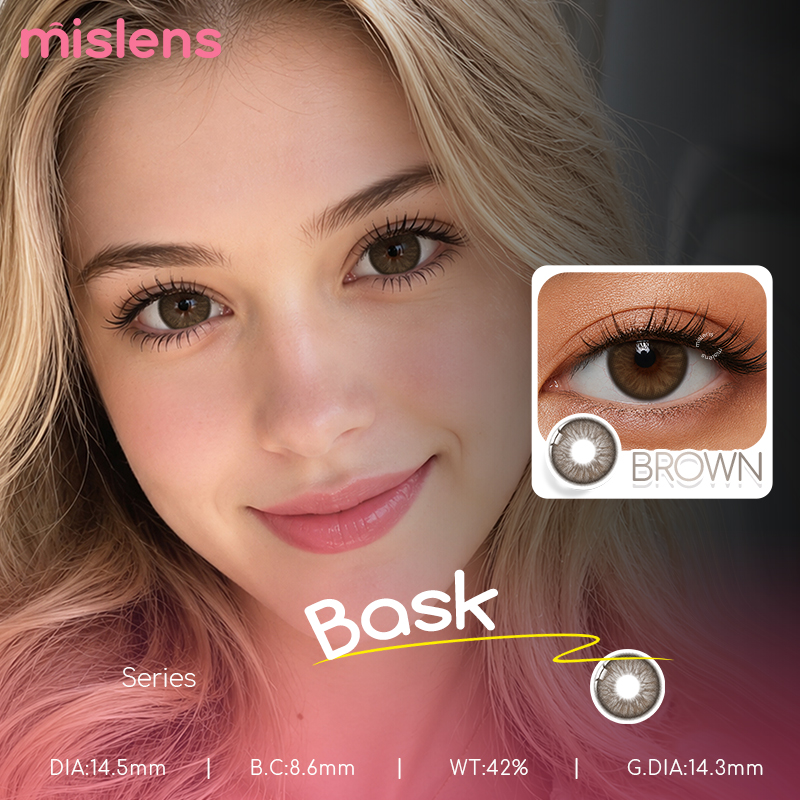 Bask Series Yearly Natural Colored Contact Lenses