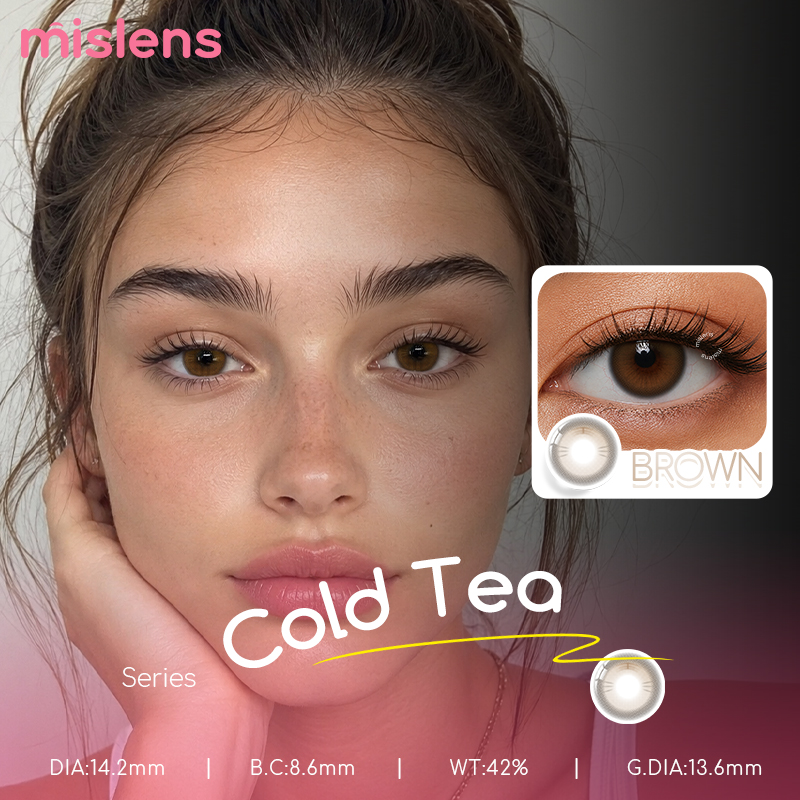 Cold Tea Brown Yearly Natural Colored Contact Lenses