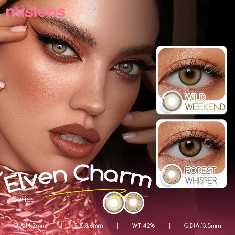Elven Charm Series Yearly Coloured Contacts for Dark Eyes