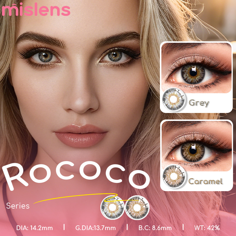 Rococo Series Yearly Colored Eye Contacts Non Prescription