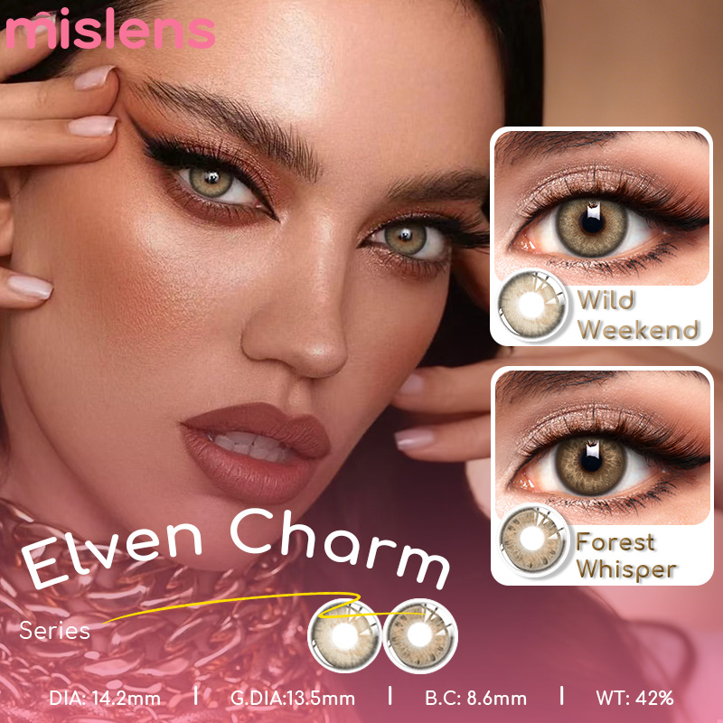 Elven Charm Series Yearly Coloured Contacts for Dark Eyes