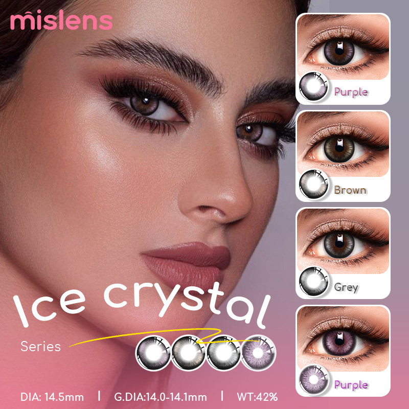 Ice Crystal Series Yearly Coloured Lenses Without Power