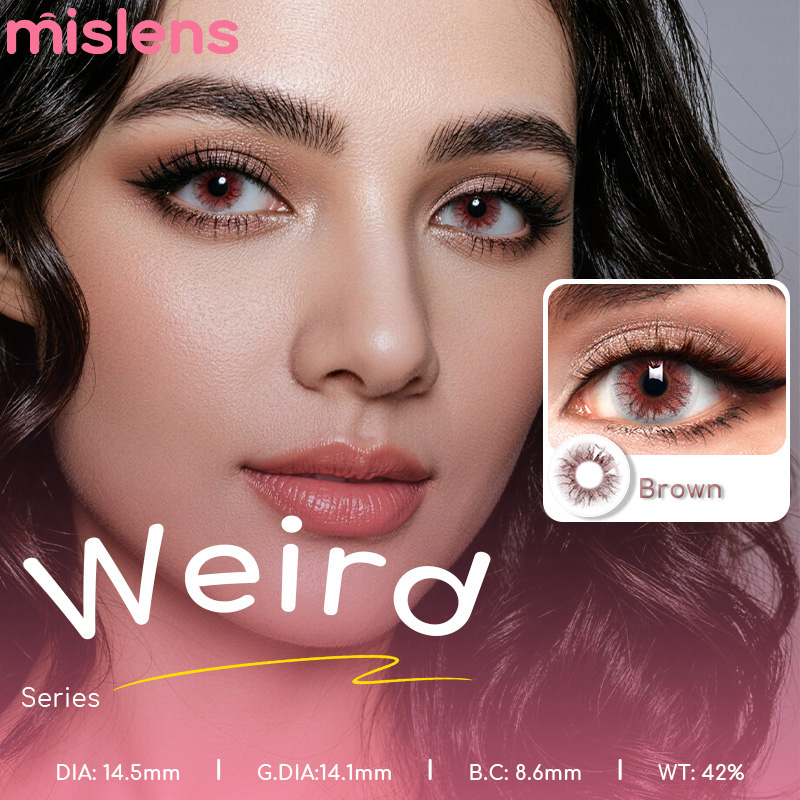 Weird Series Brown Yearly Colored Cosmetic Contact Lenses