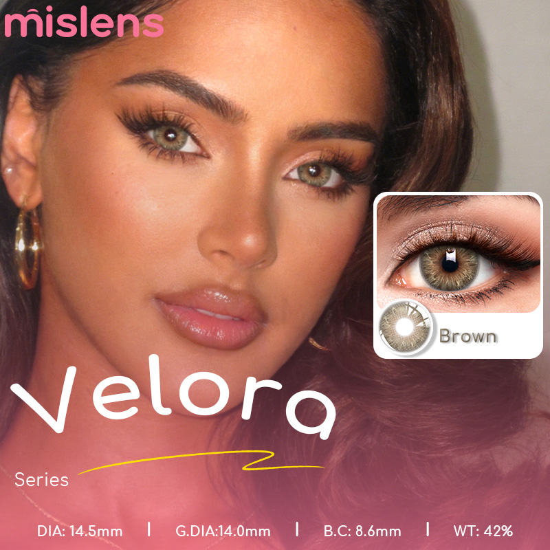 Velora Series Brown Yearly Colored Eye Colour Contacts