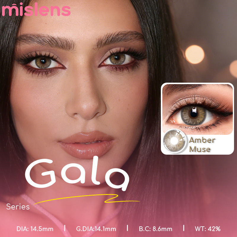 Gala Series Amber Muse Yearly Colored Iris Contact Lenses