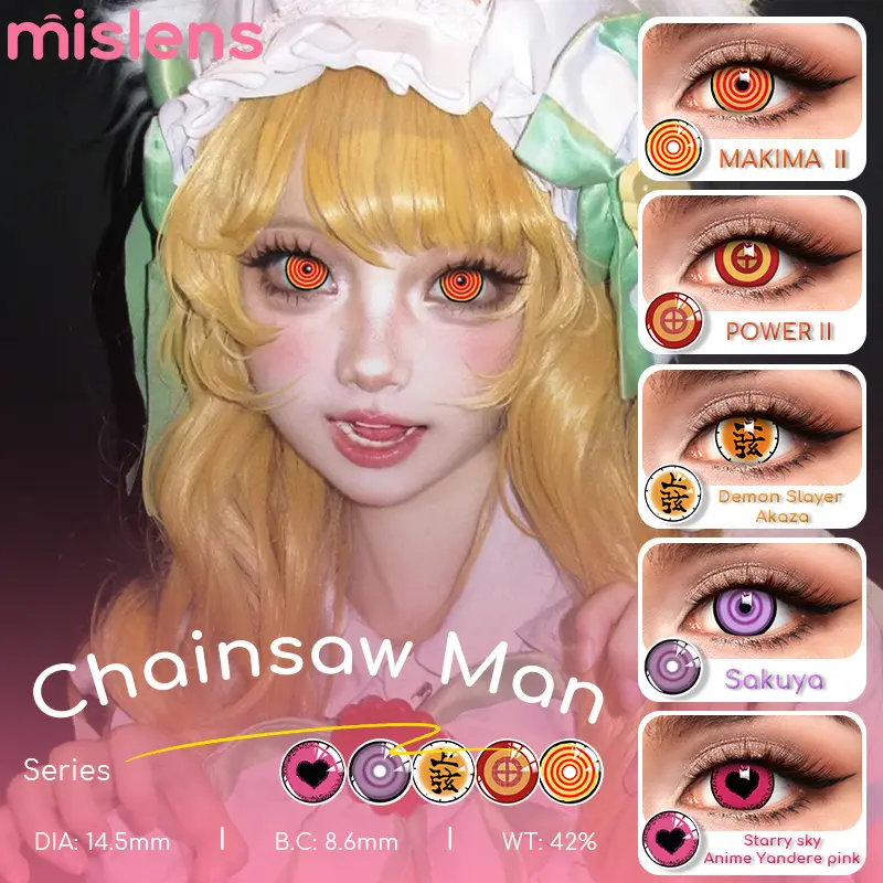Patterned Anime Contact Lenses for Cosplay Characters
