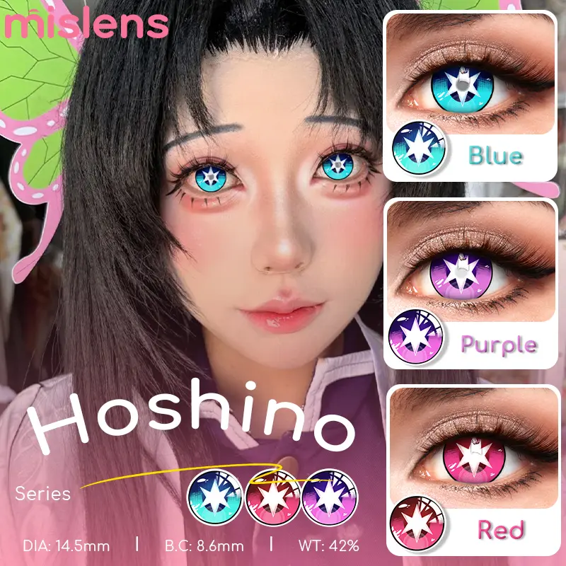Anime Style Contact Lenses in Multiple Colors for Cosplay