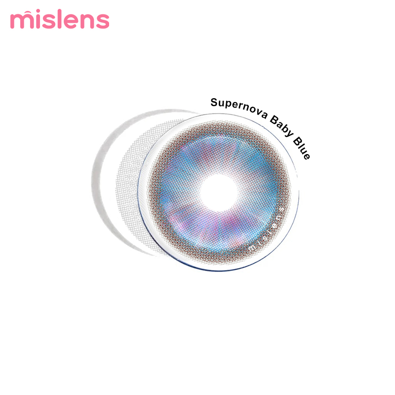 Supernova Series Baby Blue Yearly High Quality Color Contact Lenses