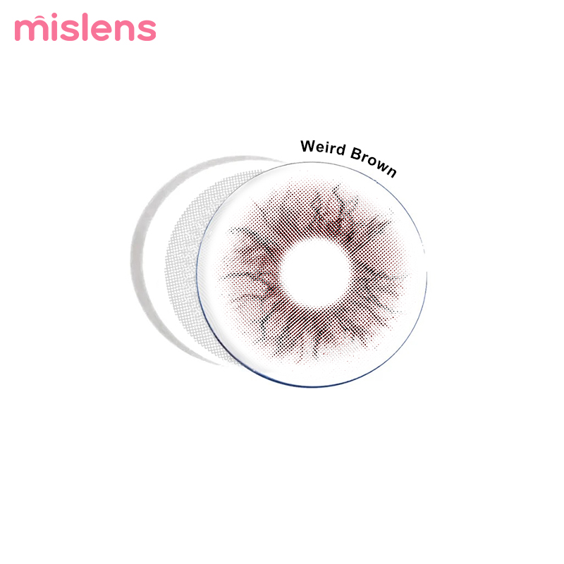 Weird Series Brown Yearly Colored Cosmetic Contact Lenses