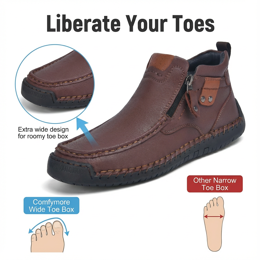 Letzter Tag: 50 % Rabatt! 🔥 Handgefertigte Vintage-Chukka-Boots aus echtem Leder für Herren – leicht und knöchelhoch.