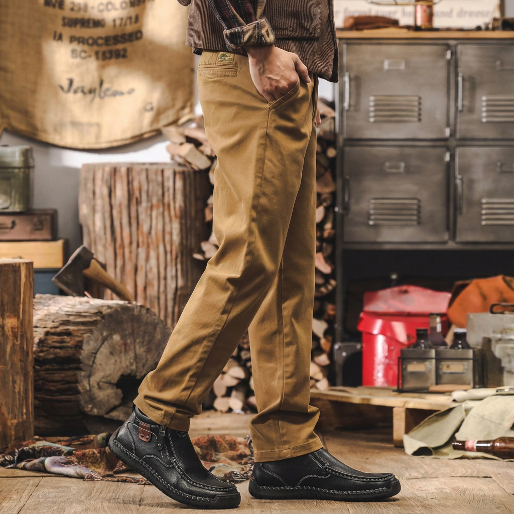 Letzter Tag: 50 % Rabatt! 🔥 Handgefertigte Vintage-Chukka-Boots aus echtem Leder für Herren – leicht und knöchelhoch.