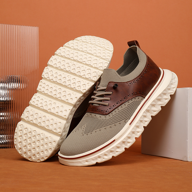 (⏰LETZTER TAG - 70% RABATT🛒) Leichte, orthopädische, wasserdichte Oxford-Schuhe zum Hineinschlüpfen für Herren, bequeme und weiche Laufschuhe - WEITE (E-6E) & verlängertes Design, passend für alle Fußtypen