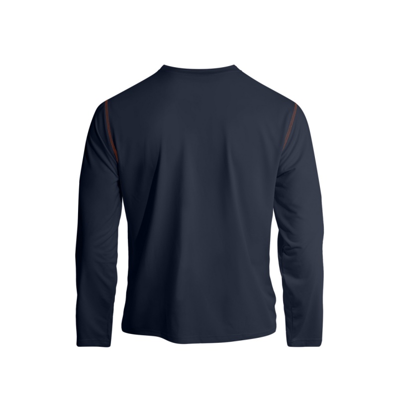 Premium Herren Henley-Shirt aus Baumwolle – Langarmshirt mit Kontrastnähten, Regular Fit