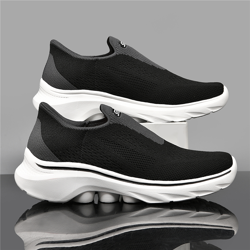 (⏰Last Day - 70% Discount🛒) Men's Lightweight Orthopedic Waterproof Arch Support Walking Shoes, Comfortable and Soft, Slip-on, Wide and Extended Design - Suitable for All Foot Types