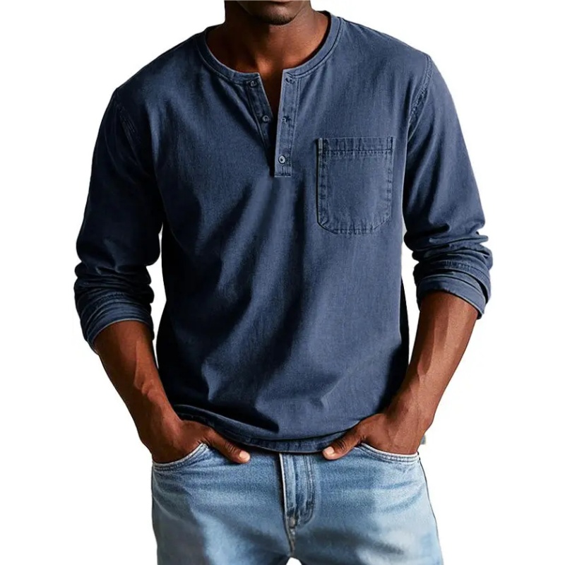 Langärmliges Vintage-Hemd