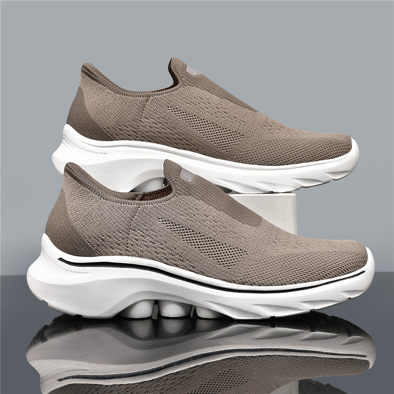 (⏰Last Day - 70% Discount🛒) Men's Lightweight Orthopedic Waterproof Arch Support Walking Shoes, Comfortable and Soft, Slip-on, Wide and Extended Design - Suitable for All Foot Types