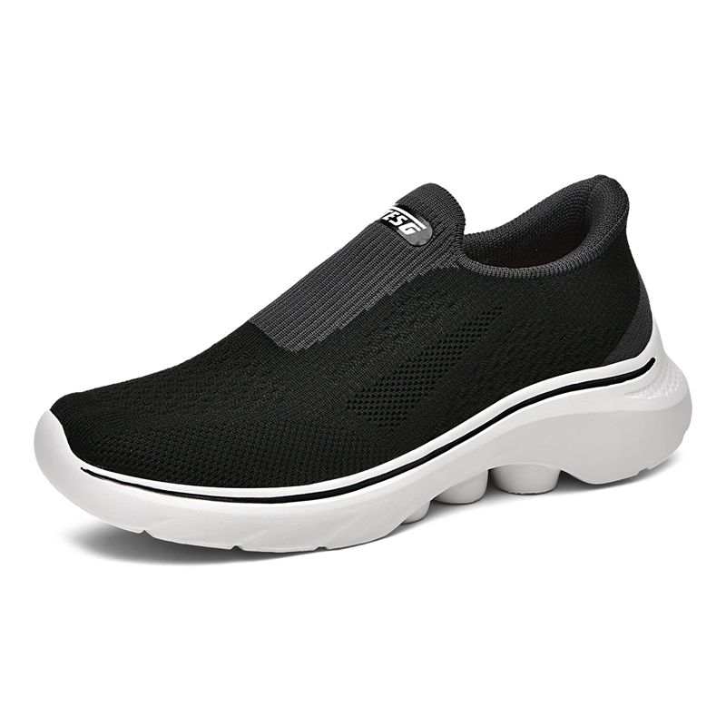 (⏰Last Day - 70% Discount🛒) Men's Lightweight Orthopedic Waterproof Arch Support Walking Shoes, Comfortable and Soft, Slip-on, Wide and Extended Design - Suitable for All Foot Types