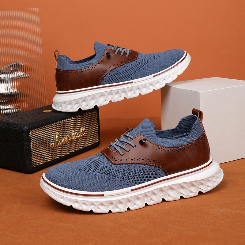 (⏰LETZTER TAG - 70% RABATT🛒) Leichte, orthopädische, wasserdichte Oxford-Schuhe zum Hineinschlüpfen für Herren, bequeme und weiche Laufschuhe - WEITE (E-6E) & verlängertes Design, passend für alle Fußtypen