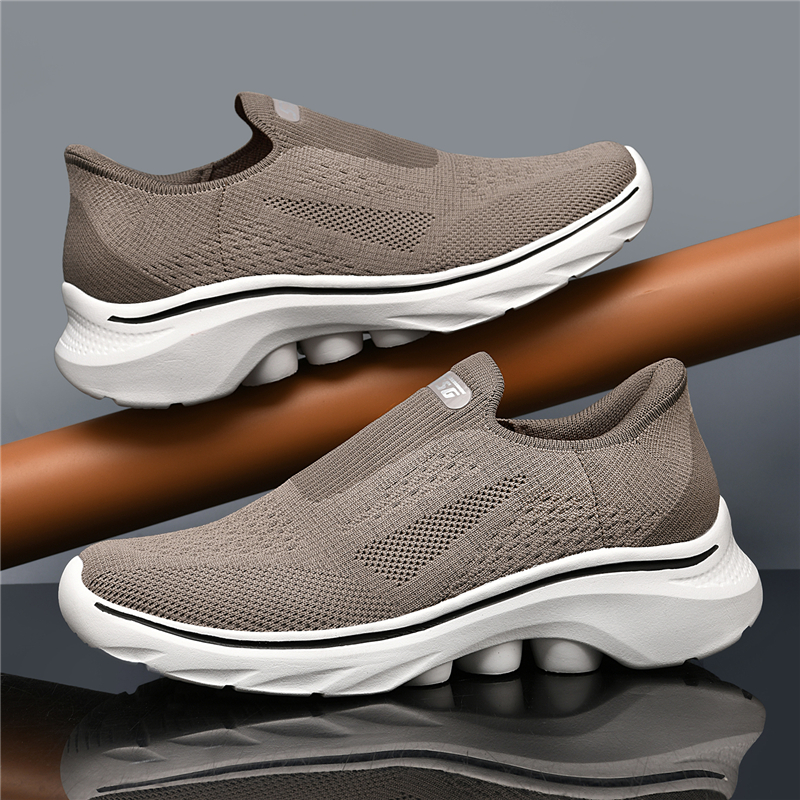 (⏰Last Day - 70% Discount🛒) Men's Lightweight Orthopedic Waterproof Arch Support Walking Shoes, Comfortable and Soft, Slip-on, Wide and Extended Design - Suitable for All Foot Types