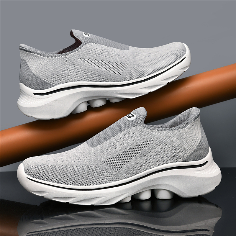 (⏰Last Day - 70% Discount🛒) Men's Lightweight Orthopedic Waterproof Arch Support Walking Shoes, Comfortable and Soft, Slip-on, Wide and Extended Design - Suitable for All Foot Types