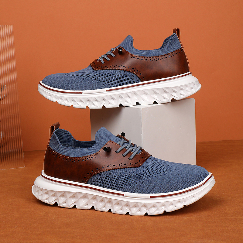 (⏰LETZTER TAG - 70% RABATT🛒) Leichte, orthopädische, wasserdichte Oxford-Schuhe zum Hineinschlüpfen für Herren, bequeme und weiche Laufschuhe - WEITE (E-6E) & verlängertes Design, passend für alle Fußtypen