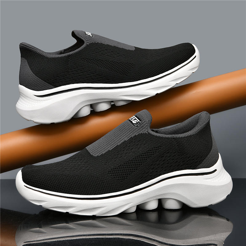 (⏰Last Day - 70% Discount🛒) Men's Lightweight Orthopedic Waterproof Arch Support Walking Shoes, Comfortable and Soft, Slip-on, Wide and Extended Design - Suitable for All Foot Types