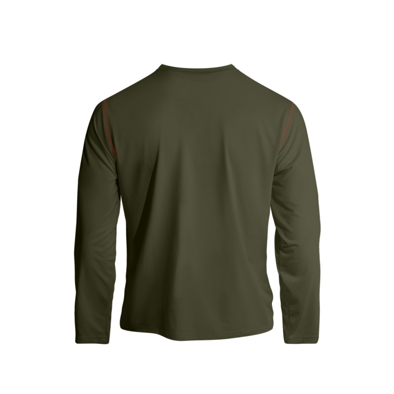 Premium Herren Henley-Shirt aus Baumwolle – Langarmshirt mit Kontrastnähten, Regular Fit