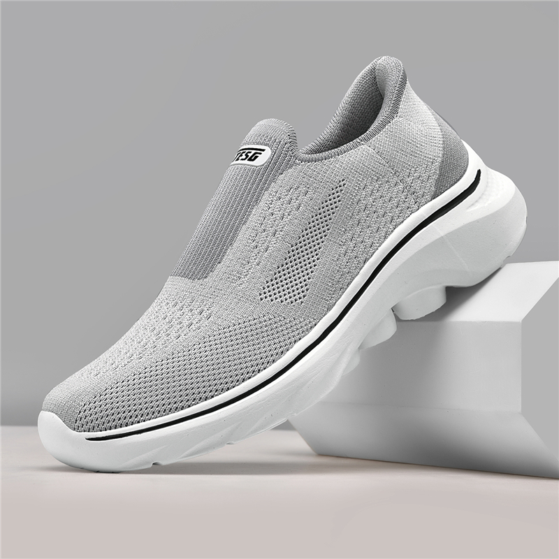 (⏰Last Day - 70% Discount🛒) Men's Lightweight Orthopedic Waterproof Arch Support Walking Shoes, Comfortable and Soft, Slip-on, Wide and Extended Design - Suitable for All Foot Types