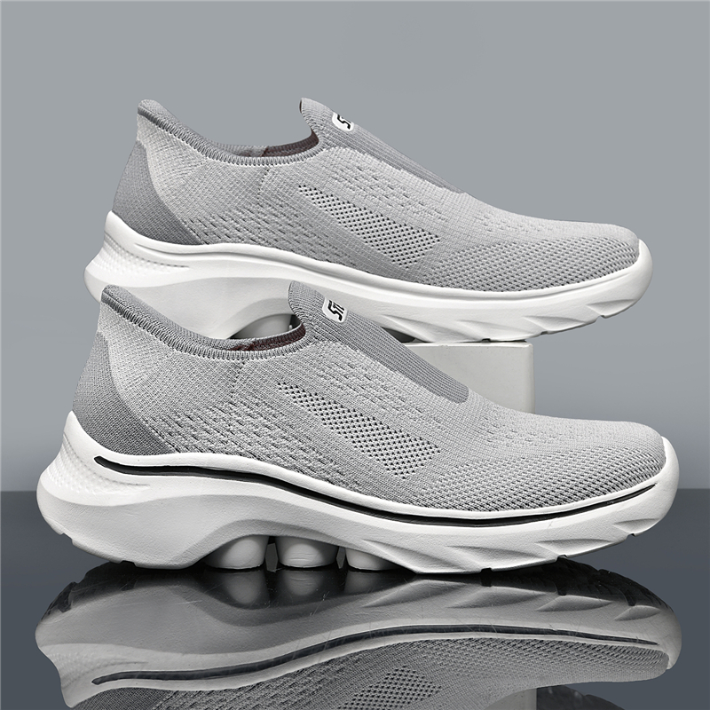(⏰Last Day - 70% Discount🛒) Men's Lightweight Orthopedic Waterproof Arch Support Walking Shoes, Comfortable and Soft, Slip-on, Wide and Extended Design - Suitable for All Foot Types