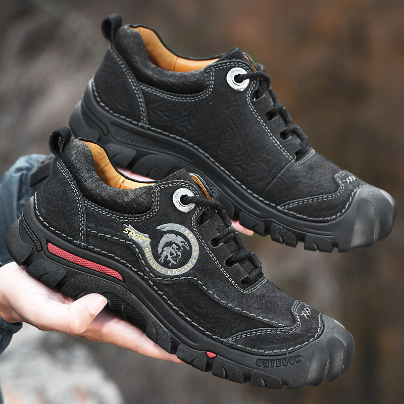 ⏰Limited-Time 70% OFF – Men’s Safety Toe Leather Work Shoes – Wide Toe, Waterproof, Slip-Resistant& All-Day Comfort