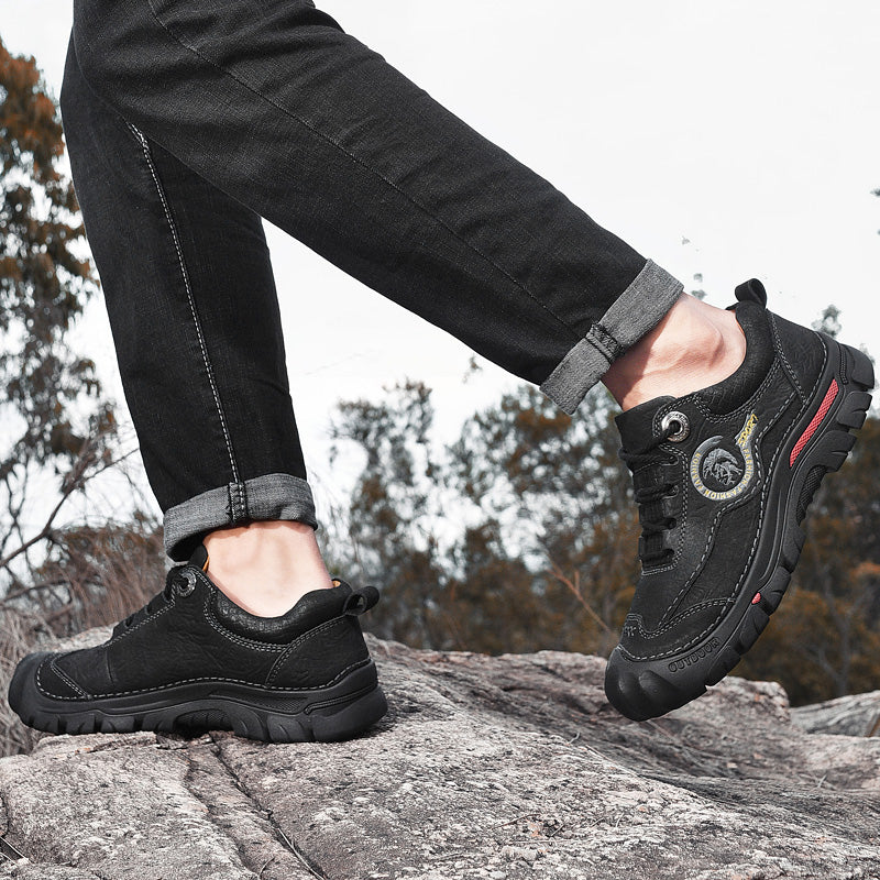 ⏰Limited-Time 70% OFF – Men’s Safety Toe Leather Work Shoes – Wide Toe, Waterproof, Slip-Resistant& All-Day Comfort