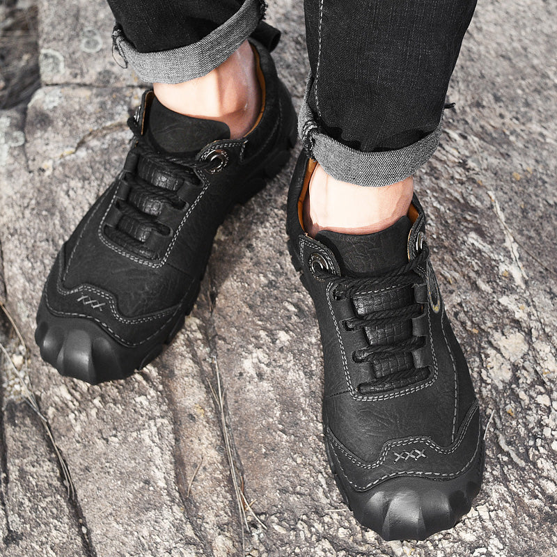 ⏰Limited-Time 70% OFF – Men’s Safety Toe Leather Work Shoes – Wide Toe, Waterproof, Slip-Resistant& All-Day Comfort