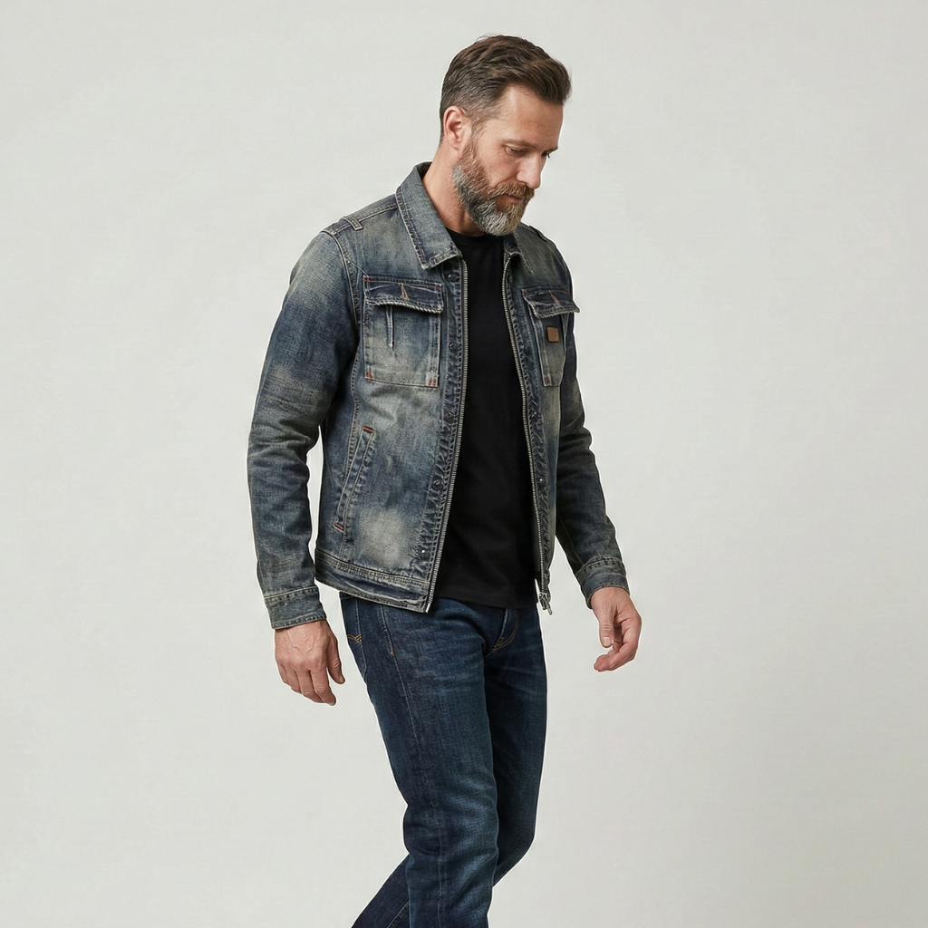 Kai - Denimjacke mit Reißverschluss